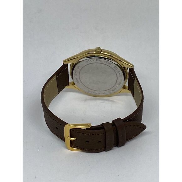 Michael Kors Runway MK4295 Women's Brown Leather Analog Dial Quartz Watch Y201 - Picture 10 of 12